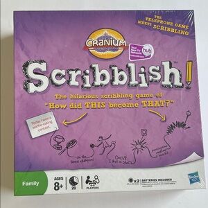 NWT Hasbro’s Cranium Scribblish Family Board Game. Factory Sealed.